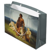 Herder in een landelijk landschap groot cadeauzakje (Achterkant Gekanteld)