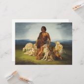 Herder in een landelijk landschap kaart (Voorkant / Achterkant in situ)