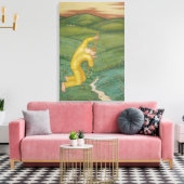 Herder in zijn veld (door Eugeniusz Zak) Canvas Afdruk (Insitu (Woonkamer))