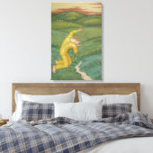 Herder in zijn veld (door Eugeniusz Zak) Canvas Afdruk (Insitu (Slaapkamer))