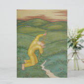 Herder in zijn veld (door Eugeniusz Zak) Kaart (Staand voorkant)