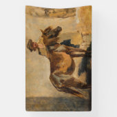 Herder Met een Paard (Equine) Spandoek (Verticaal)