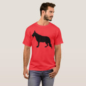 herder minimale illustratie t-shirt (Voorkant volledig)