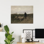 Herder,  olieverf op doek poster (Thuiskantoor)