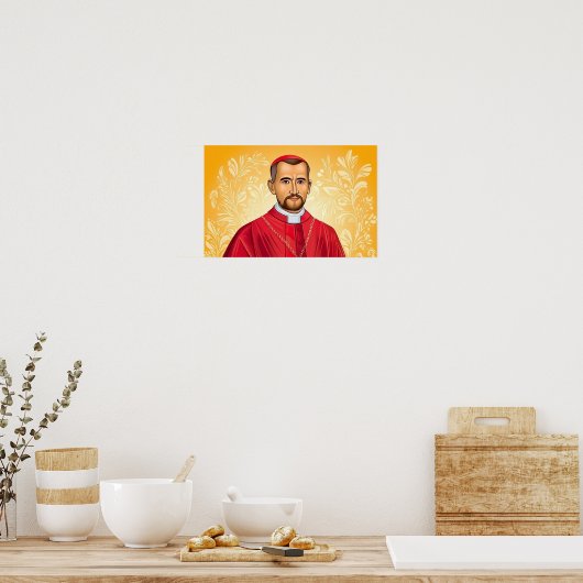 Herder van de Hervorming: Saint Charles Borromeo Poster (Keuken)