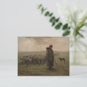 Herderin en haar Troep | 1862-63 Briefkaart (Staand voorkant)