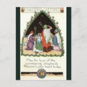  herders Bekijk de kerstmis in Bethlehem Briefkaart (Voorkant)