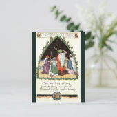 herders Bekijk de kerstmis in Bethlehem Briefkaart (Staand voorkant)