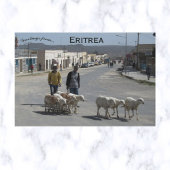 Herders en hun kudde in Dekemhare Eritrea Briefkaart