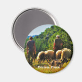 Herders in Frankrijk Magneet (Voorkant / Achterkant)