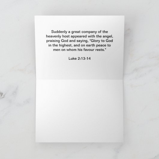 Herders in het veld Kerst Kaart (Binnen)