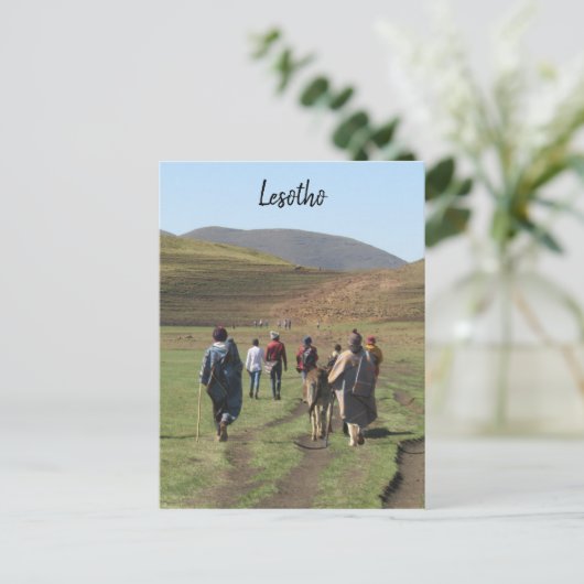 herders lesotho briefkaart (Staand voorkant)
