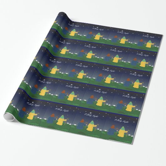 Herders met hun schapen cadeaupapier (Uitgerold)