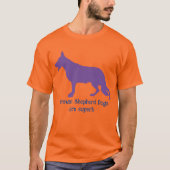 Herdershond en tekst T-shirt (Voorkant)