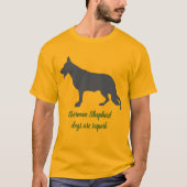 Herdershond en tekst T-shirt (Voorkant)