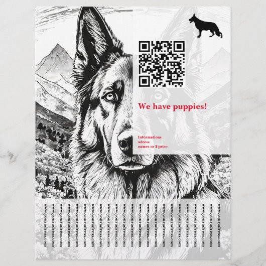 Herdershond Flyer (Voorkant)
