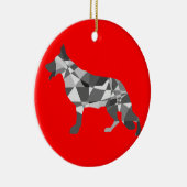 Herdershond Keramisch Ornament (Rechts)