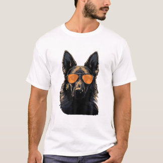 Herdershond met zonnebril Malinois T-Shirt