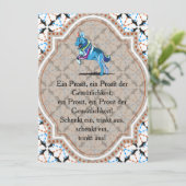 Herdershond Uitnodiging (Staand voorkant)