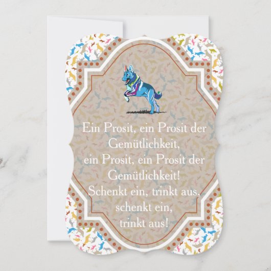 Herdershond Uitnodiging (Voorkant)