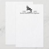 Herdershonden Briefpapier (Voorkant / Achterkant)