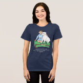 Herdersjongen en lam psalm Christelijk T-shirt (Voorkant volledig)
