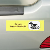 Herdersprofiel Bumpersticker (Op auto)