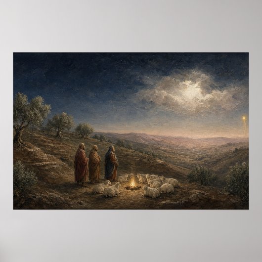 Herderwacht Kerstposter Poster (Voorkant)