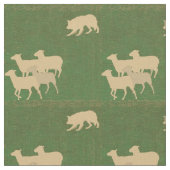 Herding - Border Collie en Schaap Schaduw Stof (Close Up)