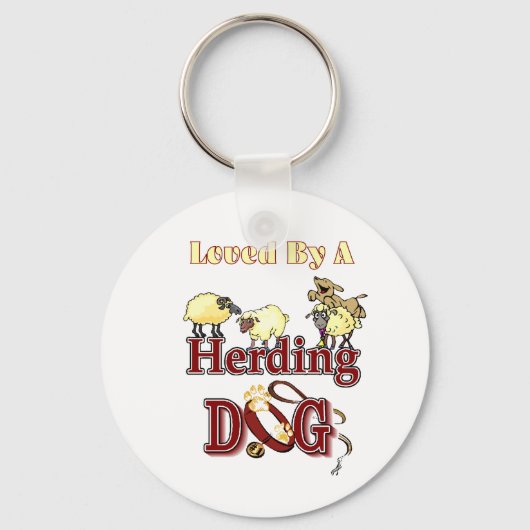 Herding Dog Eigenaars Giften Sleutelhanger (Voorkant)