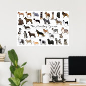 Herding Group Poster (Thuiskantoor)