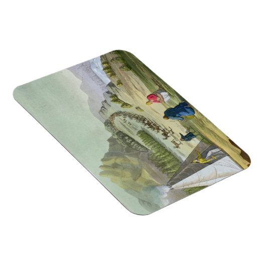 Herding Reindeer, Lapland, bord 47 van Le Costu Magneet (Rechterzijde)