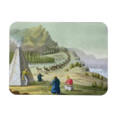 Herding Reindeer, Lapland, bord 47 van Le Costu Magneet (Horizontaal)