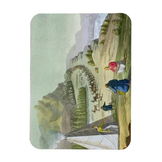 Herding Reindeer, Lapland, bord 47 van Le Costu Magneet (Verticaal)