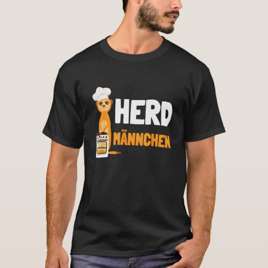 Herdmännchen I Chef Herd Meerkat met Chef's Pet T-shirt (Voorkant)