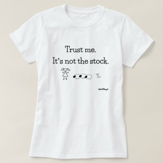 HerdNerd - Het is niet de voorraad T-shirt (Design voorkant)