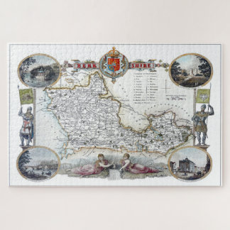 Herdruk van een vintage Berkshire, VK, kaart Legpuzzel