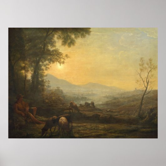 Herdsman - Claude Lorrain Fine Art Poster (Voorkant)