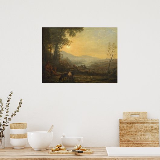 Herdsman - Claude Lorrain Fine Art Poster (Keuken)