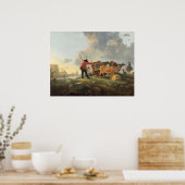 Herdsmen - Aelbert Cuyp Fine Art Poster (Keuken)