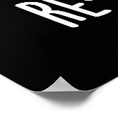 Herductie Funny Animal Duck Pun Dark BG Poster (Hoek)