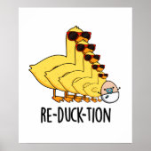 Herductie Funny Animal Duck Pun Poster (Voorkant)