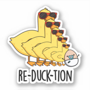 Herductie Funny Animal Duck Pun Sticker