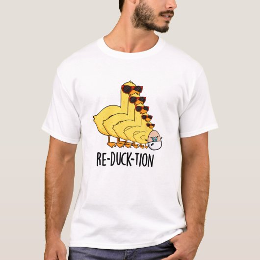Herductie Funny Animal Duck Pun T-shirt (Voorkant)