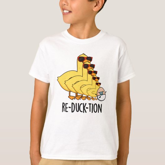 Herductie Funny Animal Duck Pun T-shirt (Voorkant)