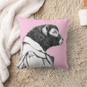 Herdwick Lam in loopgravenjas (Ume) Kussen (Deken)