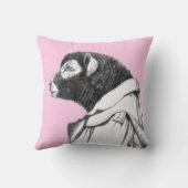 Herdwick Lam in loopgravenjas (Ume) Kussen (Achterkant)