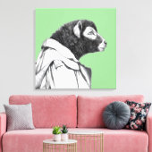 Herdwick Lamb in loopgravenjas (Moegi) Canvas Afdruk (Insitu (Woonkamer))