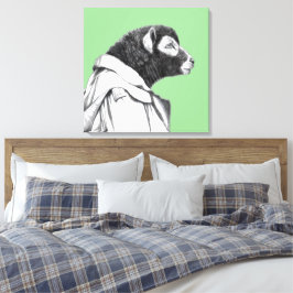 Herdwick Lamb in loopgravenjas (Moegi) Canvas Afdruk