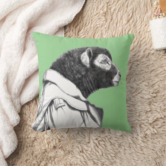 Herdwick Lamb in loopgravenjas (Moegi) Kussen (Deken)